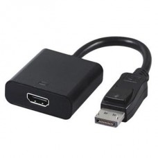 Адаптер DisplayPort (M) - HDMI (F), Cablexpert, Black, 10 см (A-DPM-HDMIF-002)