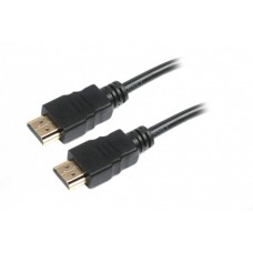 Кабель HDMI - HDMI 0.5 м Maxxter Black, V1.4, позолочені конектори (V-HDMI4-0.5M)