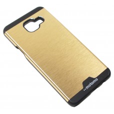 Кришка-бампер пластик+метал Motomo Soft touch for Samsung Galaxy A310, Gold
