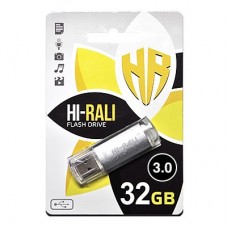 USB 3.0 Flash Drive 32Gb Hi-Rali Rocket series Silver, HI-32GB3VCSL