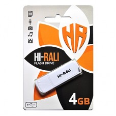 USB Flash Drive 4Gb Hi-Rali Taga White, HI-4GBTAGWH