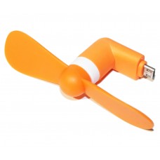 microUSB вентилятор кутовий, Orange