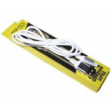Кабель USB <-> Lightning, White, 1 м, Voltex Rubber, 2A, Bulk