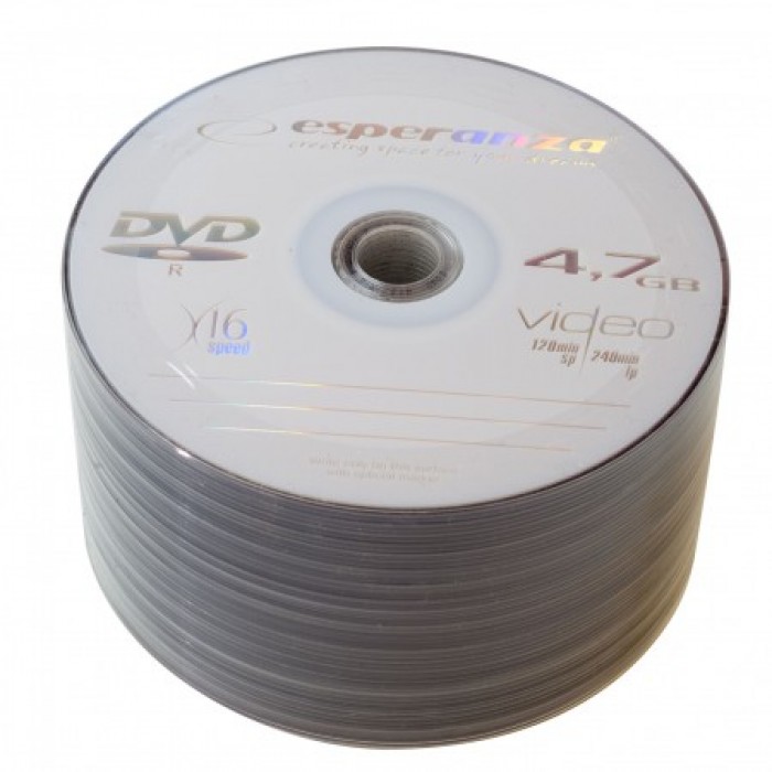 Диск DVD-R 50 Esperanza, 4.7Gb, 16x, Bulk Box