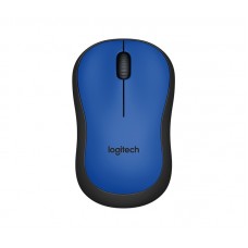 Мышь Logitech M220 Silent, Blue/Black, USB, беспроводная, оптическая, 1000 dpi (910-004879)
