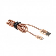 Кабель USB - Lightning 1 м Cablexpert Gold, 2.4А, премиум (CCPB-L-USB-08G)