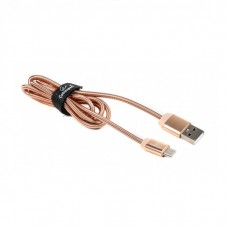 Кабель USB - USB Type-C 1 м Cablexpert Gold, 2.4А, преміум (CCPB-C-USB-08G)