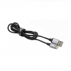 Кабель USB 2.0 - 1.0м AM/Type-C Cablexpert CCPB-C-USB-09BK, преміум 2.4А