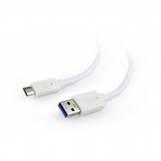 Кабель USB - USB Type-C 3 м Cablexpert White, премиум, 2.4А (CCP-USB3-AMCM-W-10)