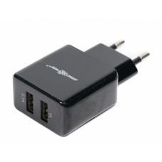 Мережевий зарядний пристрій Maxxter UC-23A, 2 USB, 5V/2.1A