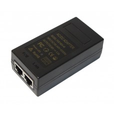 PoE адаптер 48V 0.5A (24Вт) із портами Ethernet 10/100/1000Мбіт/с
