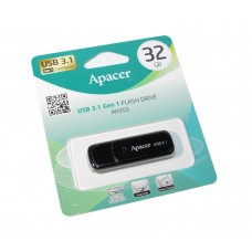 Флеш накопичувач USB 32Gb Apacer AH355, Black, USB 3.2 Gen 1 (AP32GAH355B-1)