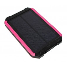 Універсальна мобільна батарея 30000 mAh, Power Bank, Black/Pink, Solar (3480)