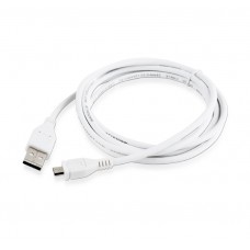 Кабель USB - micro USB 1.8 м Cablexpert White, премиум (CCP-mUSB2-AMBM-6-W)