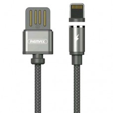 Кабель USB <-> Lightning, Remax RC-095I, Grey магнітний
