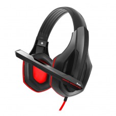 Навушники Gemix X-340 Black/Red, мікрофон, ігрова гарнітура (X340red)