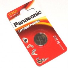 Батарейка CR2025, літієва, Panasonic, 1 шт, Blister (CR-2025EL/1B)