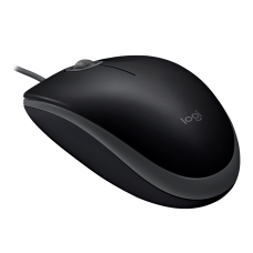 Мышь Logitech B110 Silent, Black, USB, оптическая, 1000 dpi, 3 кнопки, 1.8 м (910-005508)
