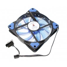 Вентилятор 120 mm Cooling Baby 12025BBL 120x120x25мм, BB, 22дБ, 12V, 1000 об/ми, LED blue, прозрачны