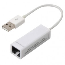 Мережевий адаптер USB Viewcon VE449 USB2.0 to Ethernet 100Mb, білий