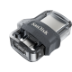 USB 3.0 Flash Drive 64Gb SanDisk Ultra Dual, OTG, Silver (SDDD3-064G-G46)