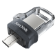 Флеш накопичувач USB 64Gb SanDisk Ultra Dual m3.0, Black (SDDD3-064G-G46)