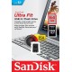 Флеш накопичувач USB 64Gb SanDisk Ultra Fit, Black, USB 3.2, Gen 1 (SDCZ430-064G-G46)