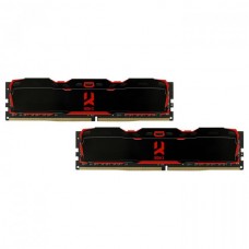Память 4Gb x 2 (8Gb Kit) DDR4, 2800 MHz, Goodram Iridium, Black (IR-X2800D464L16S/8GDC)