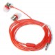 Навушники Sertec ST-200 Red, Mini jack (3.5 мм), вакуумні, кабель 1.2 м