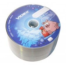 Диск CD-R 50 Videx Новый Год, 700Mb, 52x, Bulk Box