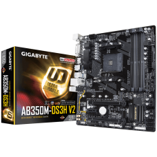 Мат.плата AM4 (B350) Gigabyte GA-AB350M-DS3H V2