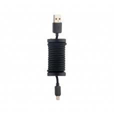 Кабель USB - Lightning 1.1 м Hoco U12 Silica gel storage Black, 2.1A