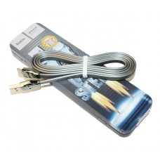 Кабель USB <-> USB Type-C, Hoco Steel man, Grey, 1 м (U14)
