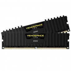 Пам'ять 16Gb x 2 (32Gb Kit) DDR4, 3000 MHz, Corsair Vengeance LPX, Black (CMK32GX4M2L3000C15)