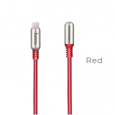 Кабель USB <-> USB Type-C, Hoco Capsule, Red, 1.2 м (U17)