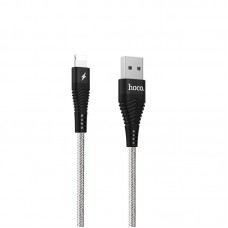 Кабель USB <-> Lightning, Hoco Unswerving steel braided, 1.2M, U32, Black