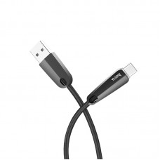 Кабель USB <-> USB Type-C, Hoco Space shuttle smartpower, Black, 1.2 м (U35)