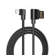 Кабель USB <-> microUSB, Hoco Long roam charging, Black, 1.2 м (U37)