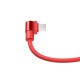 Кабель USB <-> microUSB, Hoco Long roam charging, Red, 1.2 м (U37)