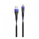 Кабель USB <-> microUSB, Hoco Slender charging, Blue-Black, 1.2 м (U39)