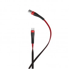 Кабель USB <-> USB Type-C, Hoco Slender charging, Red-Black, 1 м (U39)