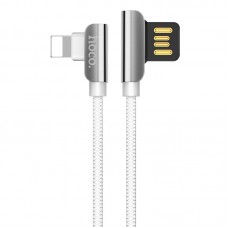 Кабель USB <-> Lightning, Hoco Exauisite steel charging 1.2M, U42, White (U42LW)