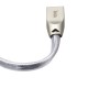 Кабель USB <-> Lightning, Hoco Zinc Alloy Jelly knitted, 1.2 m, U9, Silver
