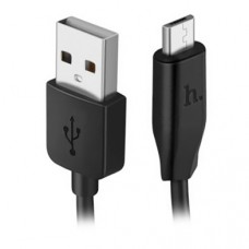 Кабель USB <-> microUSB, Hoco X1, 1 м, Black