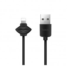 Кабель USB <-> Lightning, Hoco Showy, 1 m, Black, (X17)
