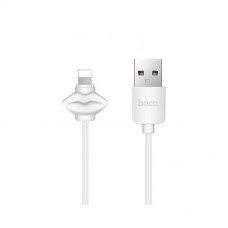 Кабель USB <-> Lightning, Hoco Showy, 1 m, White, (X17)