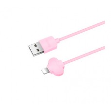 Кабель USB <-> Lightning, Hoco Butterfly, 1 m, Pink, (X18)