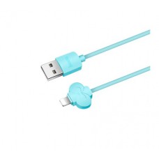 Кабель USB <-> Lightning, Hoco Butterfly, 1 m, Sky Blue, (X18)