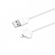 Кабель USB <-> Lightning, Hoco Butterfly, 1 m, White, (X18)