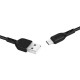 Кабель USB <-> microUSB, Hoco Flash charged, Black, 1 м (X20)